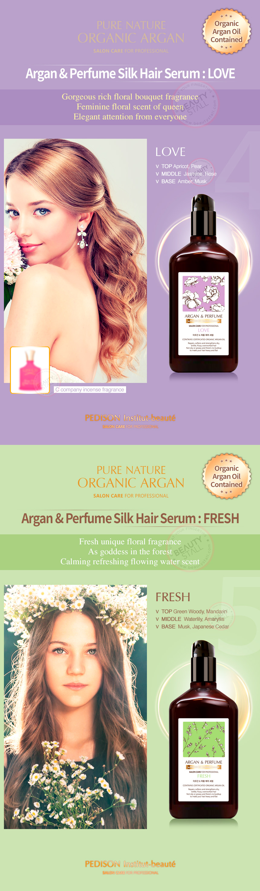 PEDISON Institut-beauté Argan Perfume Hair Serum 130ml - Romantic -  BEAUTYSTALL